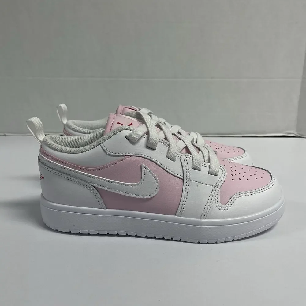Air Jordan 1 Low ALT PS Pink Foam DR9748 608 Size 1 Y Kids White Slip On Strap